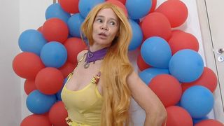 Balloon Fetish Fun, Cumming, Jizzing