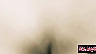 Czech guy M fucks his GF Jay outside