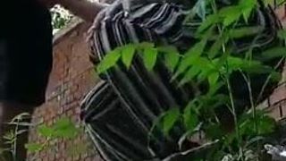 Desi Girl gives hot blowjob to bf in park