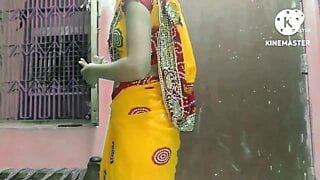 In the rainy night, the sister-in-law enjoyed the pussy-fucking from the brother-in-law.