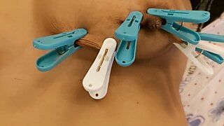 Mom nipple and pussy clamp chutki torture enjoy