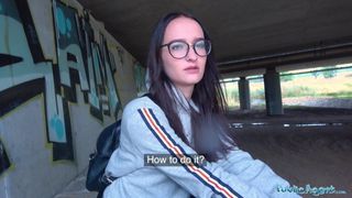 Public Agent Hot Czech body fucked under public bridge