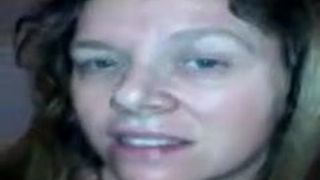 Smiling with cum on my face