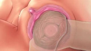 Tanned Hentai girl get fucked