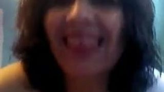 tetona de valparaiso chile   acariciandose las tetas