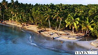 VIXEN Hot Lifeguard Allie Hooking Up With a Guest on Private Beach