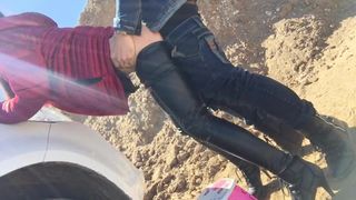 AMATEUR CHINESE FETISH  SLUT FUCK IN THE PUBLIC