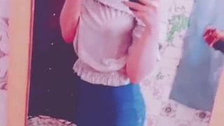 Aze Tiktok girl nylon feet