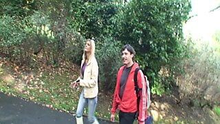 Big fuck in the park with unknown woman – me and my friend in the public place