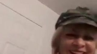 Blonde milf show her boddy