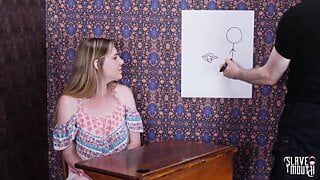 Bound teen mouth fucked