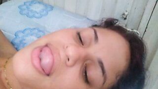 cheating girlfriend side fucked so good by black cock while cuckold hubby works