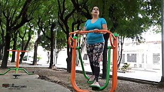 Find My Whore Neighbor In The Park And She Invites Me To Fuck Her At Her House