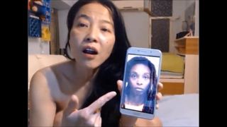 Fit Strong Chinese Woman Degrades Face Pic of Black Thief-A