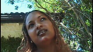 Horny cuttie likes it when her wet cunt is banged hard by a huge pole