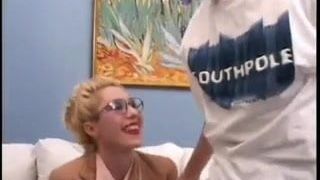 Hot Cougar in Stockings Gets Fucked by young man