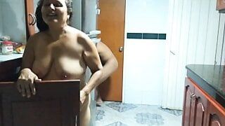 I fuck my sister in law in the kitchen. Pt2