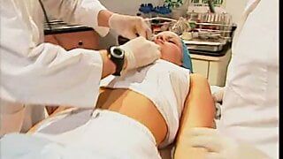 Male doctor fucks young cute blonde patient