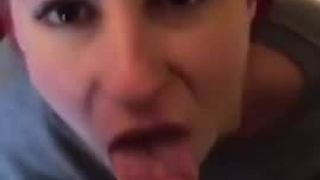 Nice Red Head Sucks Her Fuck Buddies Big Dick