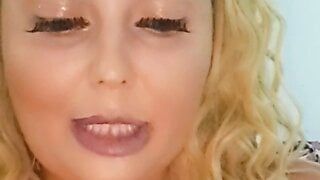 Pov riding cock with big juicy milky tits. Blonde bbw milf.