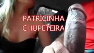 Wife swallow cum stranger in a car