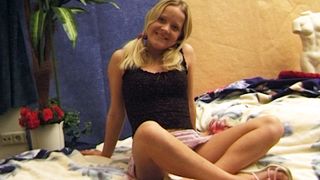 18 year old nymphomaniac is nude on camera for the first time