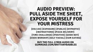 Audio Preview: Pull Aside The Sheets, Expose Yourself For Your Mistress