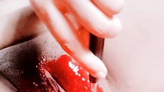 Beautiful pussy hair cleaning. Asshole masturbating and fingering.