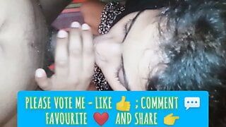 Black big cock sucking and fucking with Shopna.