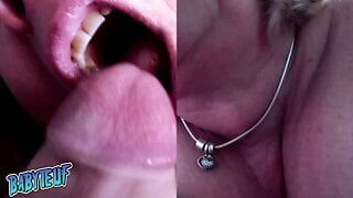 Compilation of a MILF mom swallowing cum
