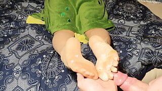 Cum on feet #3