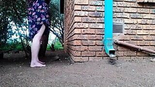 Fucking the neighbors wife in the garden