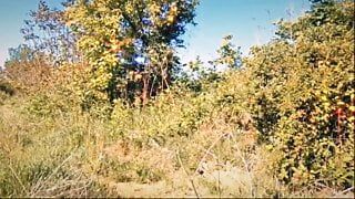 I show my boobs again in nature