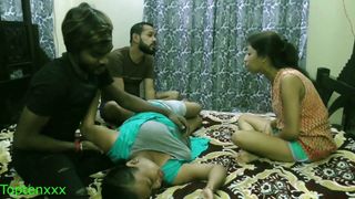 Indian xxx lovers – couple sharing girlfriends: Clear audio