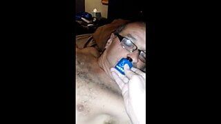 Let’s play with a little light bondage and some interesting toys up my guy’s ass