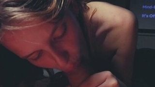 Morning doggy after blowjob with stepsister