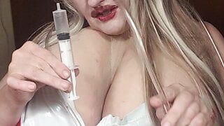 nasty nures teasing with big tits and big lips