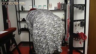 User request – cumshot on latex stockings