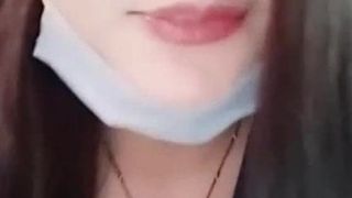 Very sweet little sister interactive live broadcastbathroo