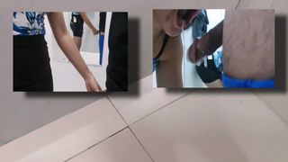 Asian Pinay Sales Lady Blowjob Her Customer at the Mall Fitting Room