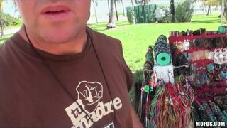 Beautfiul blonde GF is talked into stripping in public