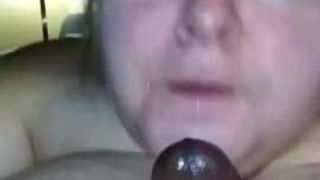 Blonde BBW Wife sucks and titfucks BBC neighbor