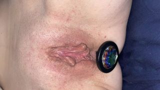 But plug in my asshole and playing with my wet and hot pussy