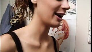 Cute teen legs spread wide and fucked