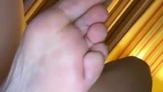 English rose teasing with ass and feet