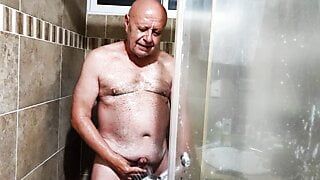 ENJOYING MY SHOWER WITH ADAMANDEVE AND LUPO