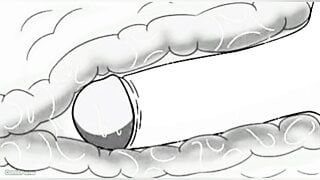 Her ass wants to swallow my orange flavored semen – comic