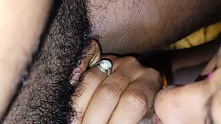 Hot Indian 20 yers old girl was sucking boyfriend dick in mouth