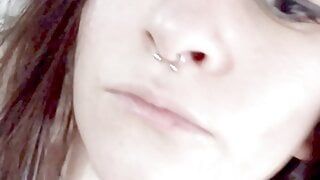 I suck my vibrator while I masturbate