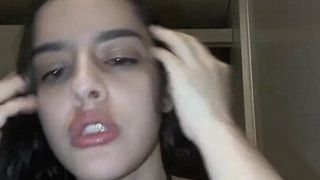 Latina with tied breasts